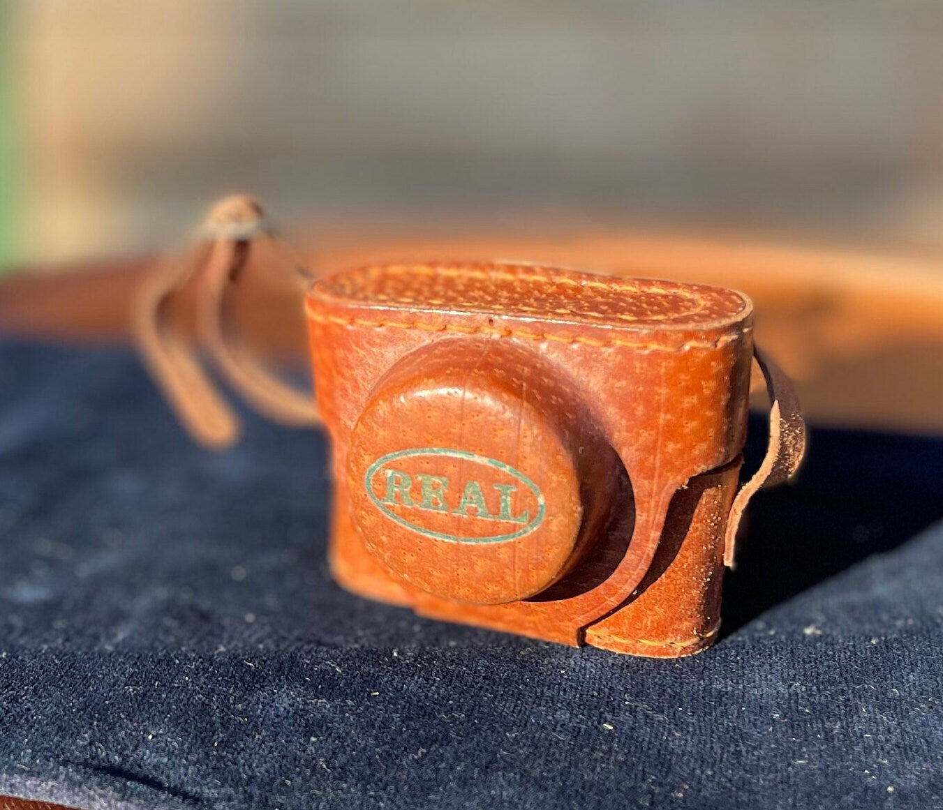 Miniature HIT Spy Camera in Original Leather Case - Camera 5.5cm Wide