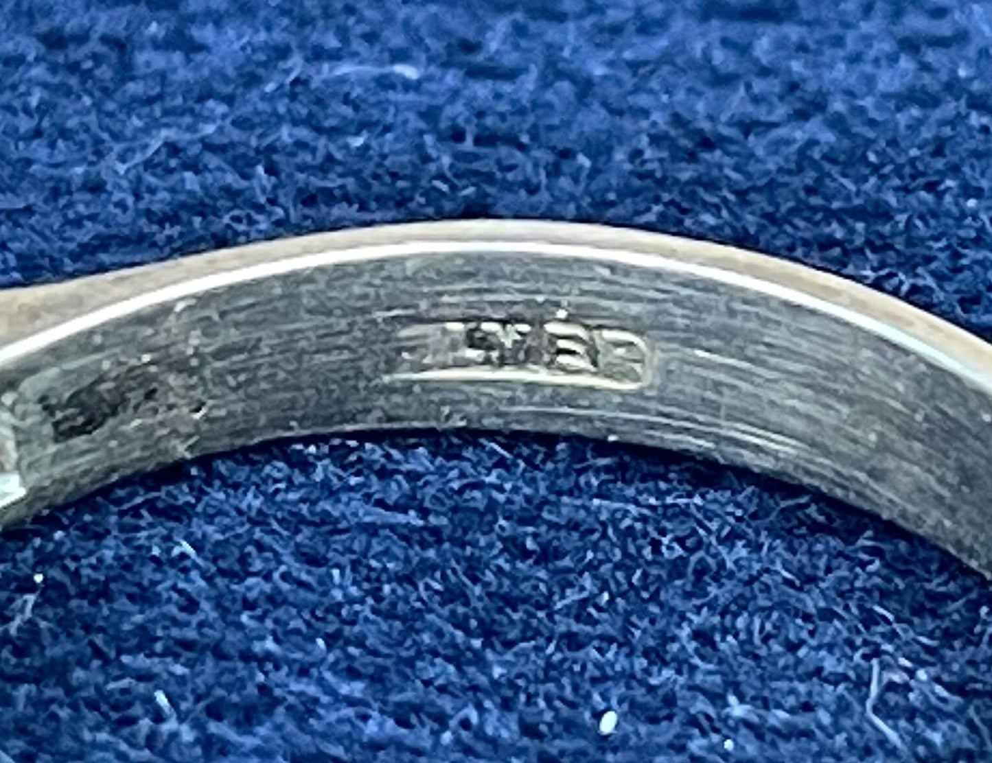 A Silver Dress Ring Internal Diameter 18mm