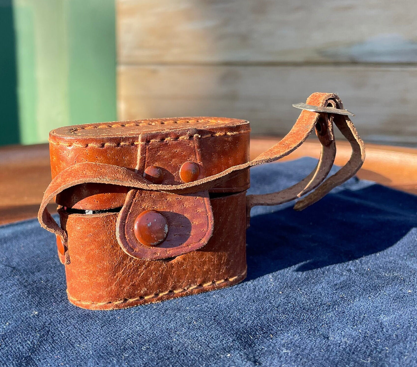 Miniature HIT Spy Camera in Original Leather Case - Camera 5.5cm Wide