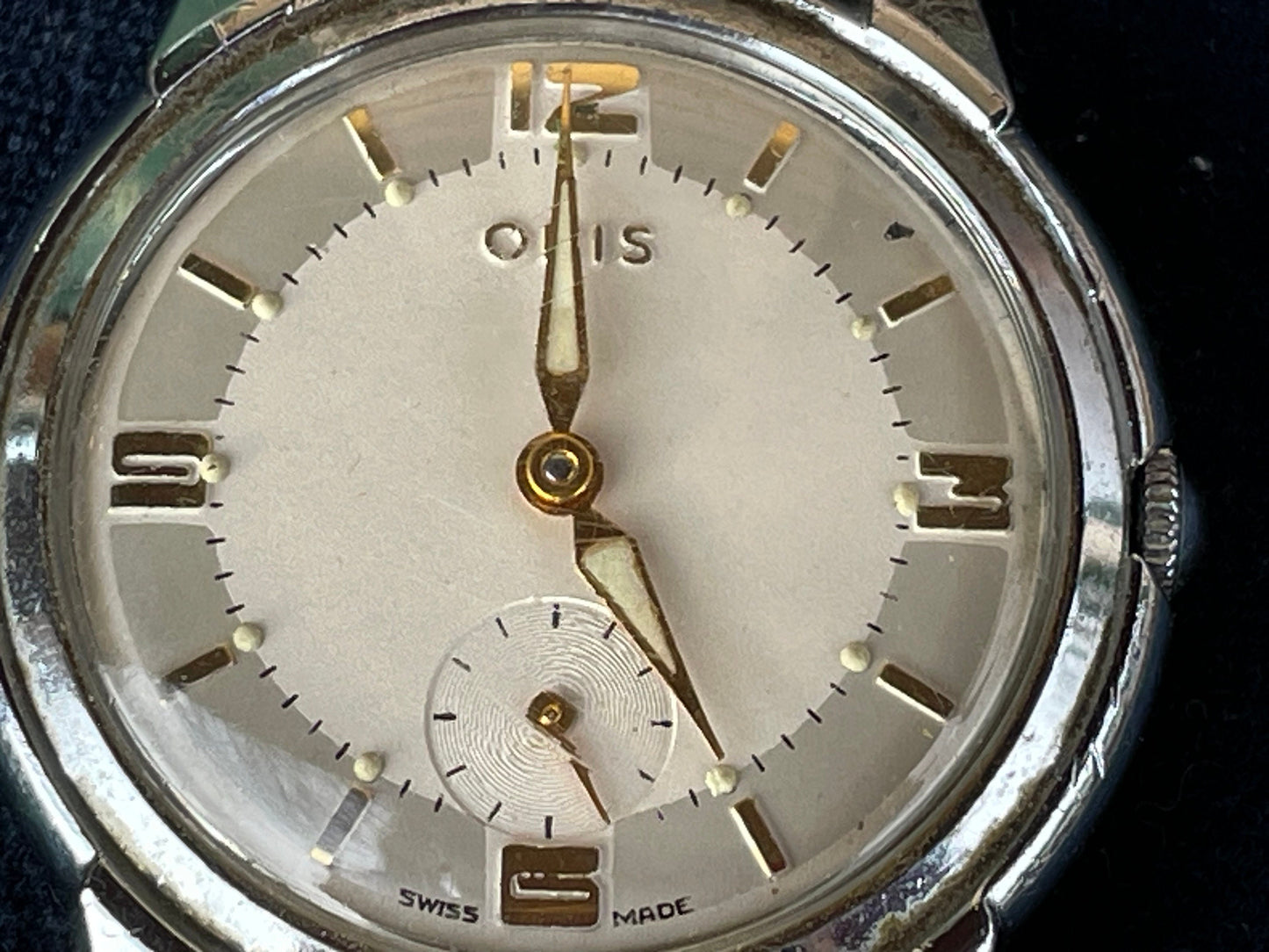 A Working Vintage Swiss Made Seven Jewel Cal. 391 Oris Wristwatch 33mm Diameter Face c1960's