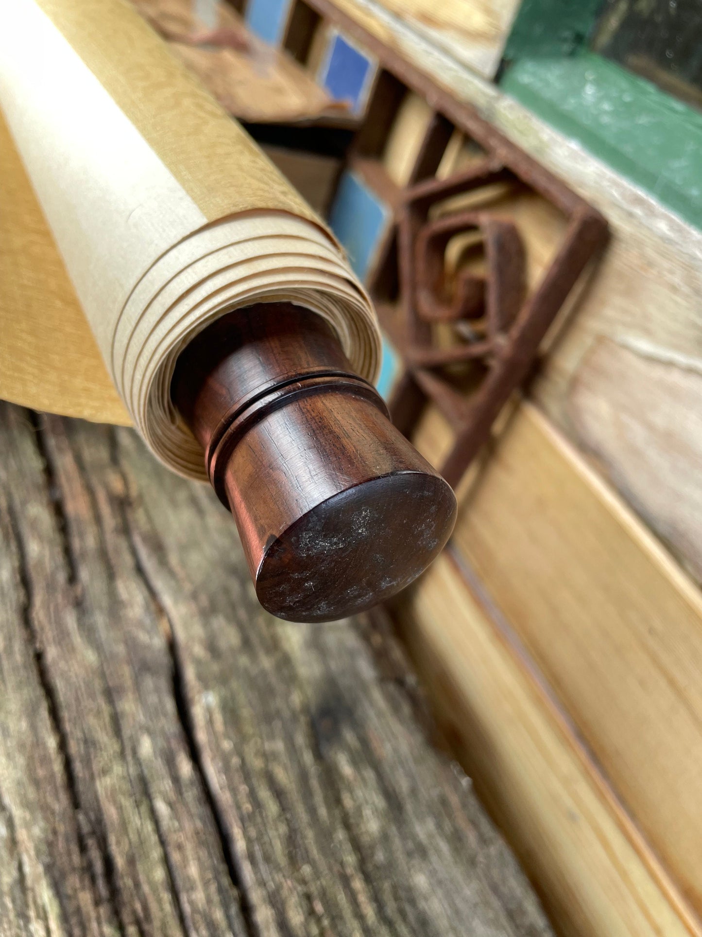 Chinese Hand Painted Scroll, Beauty Walking, Vintage Asian Wall Art 63×123cm