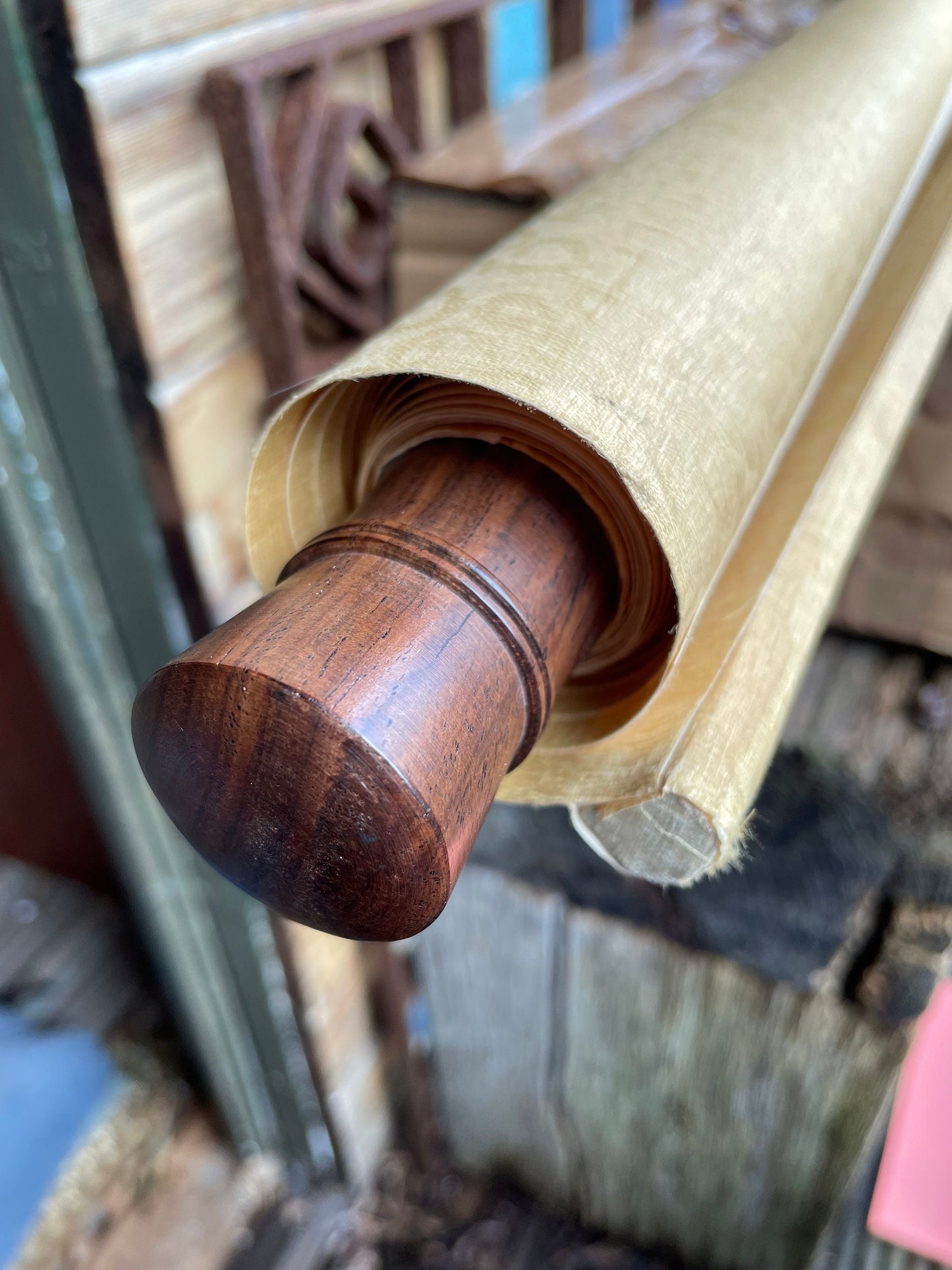 Chinese Hand Painted Scroll, Beauty Walking, Vintage Asian Wall Art 63×123cm