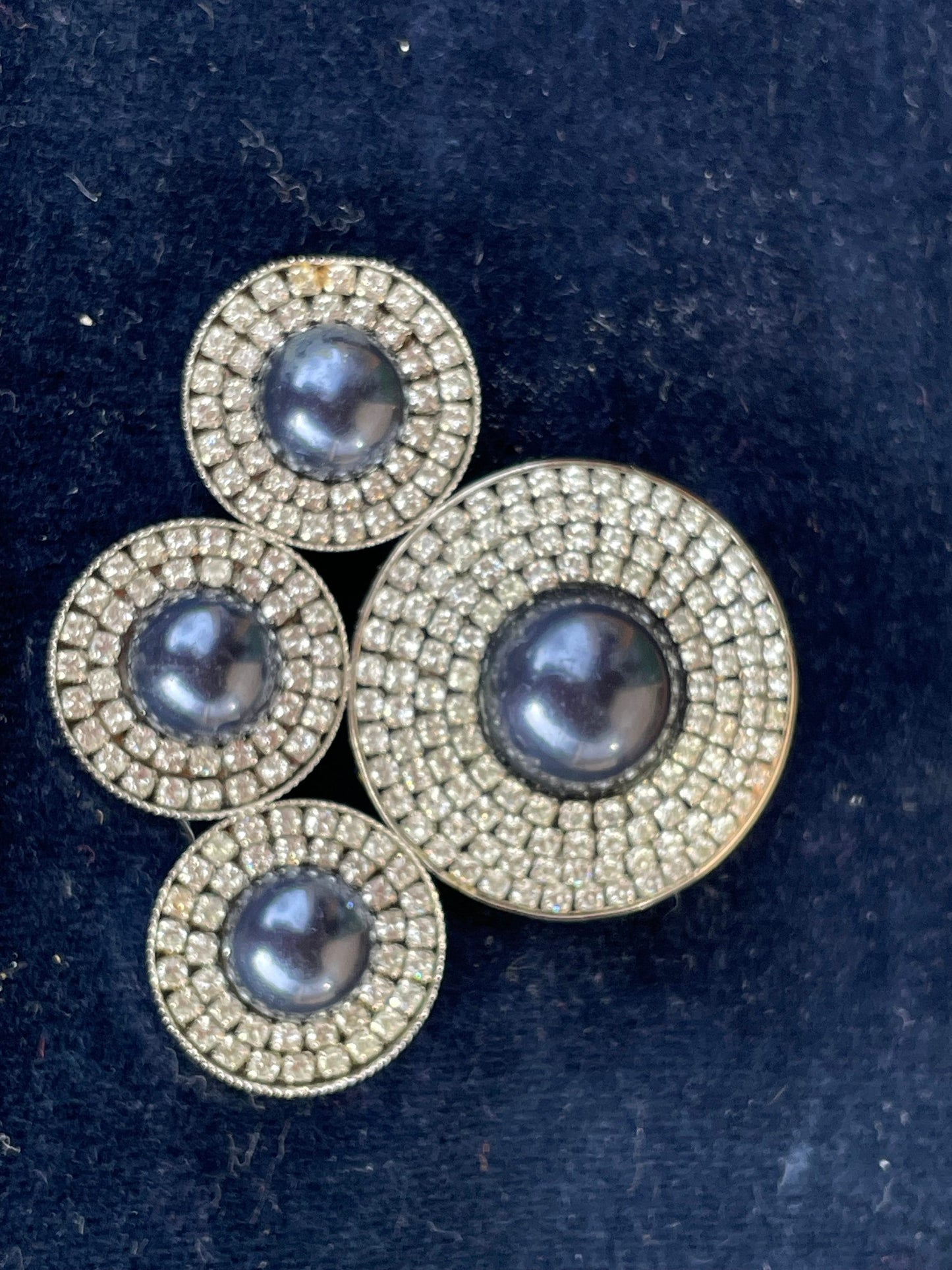 Atelier Swarovski Karl Lagerfeld Pendant – Vintage Crystal & Cabochon Couture Necklace Charm, Collectible Designer Jewellery 55mm