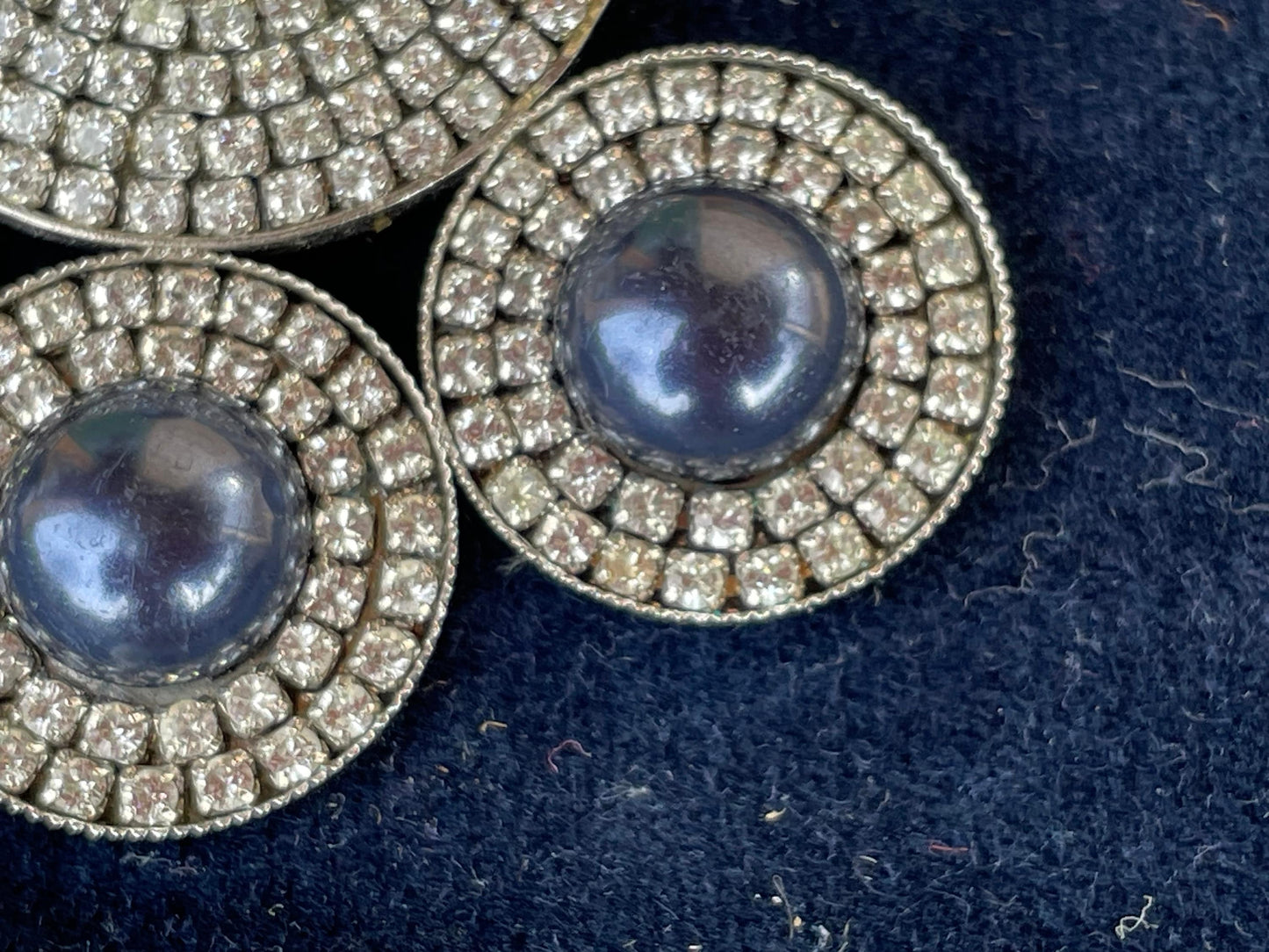 Atelier Swarovski Karl Lagerfeld Pendant – Vintage Crystal & Cabochon Couture Necklace Charm, Collectible Designer Jewellery 55mm