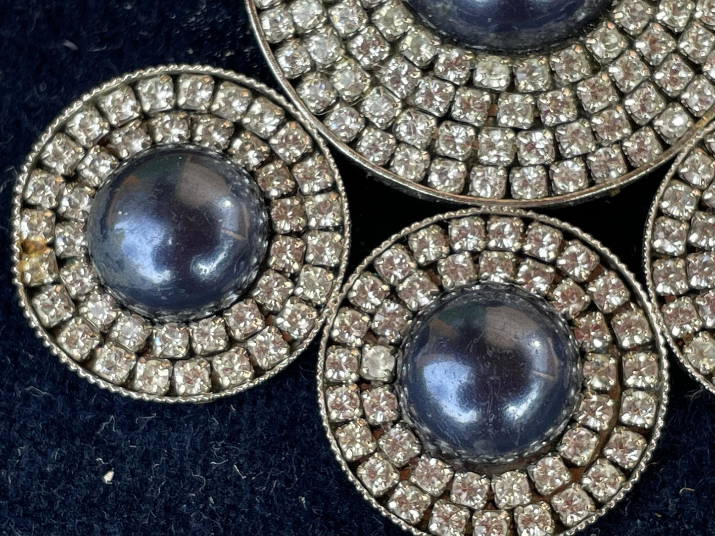 Atelier Swarovski Karl Lagerfeld Pendant – Vintage Crystal & Cabochon Couture Necklace Charm, Collectible Designer Jewellery 55mm