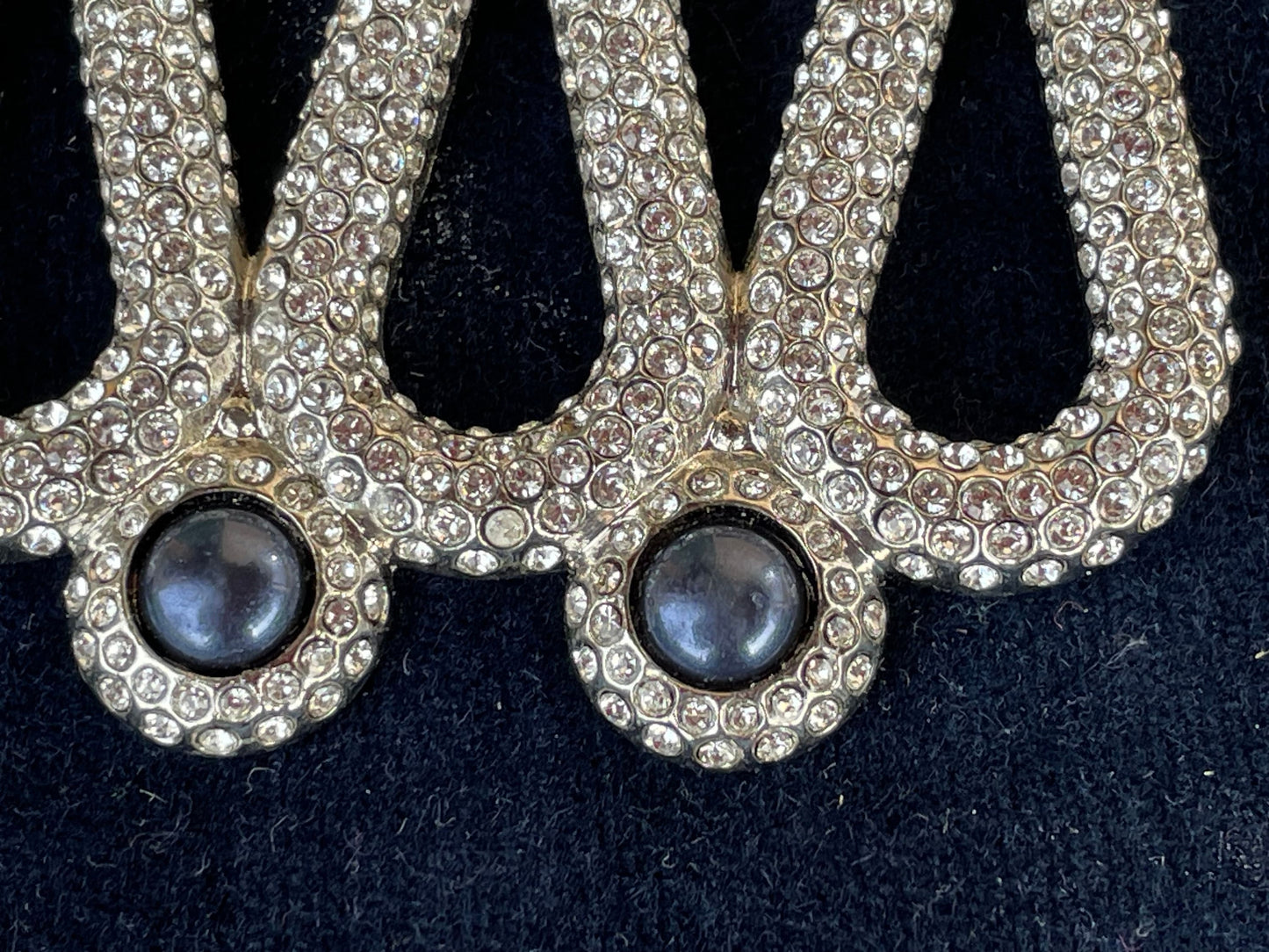 Atelier Swarovski Karl Lagerfeld Brooch Pendant – Crystal & Cabochon Vintage Designer Statement Pin, Collectible Couture Jewellery