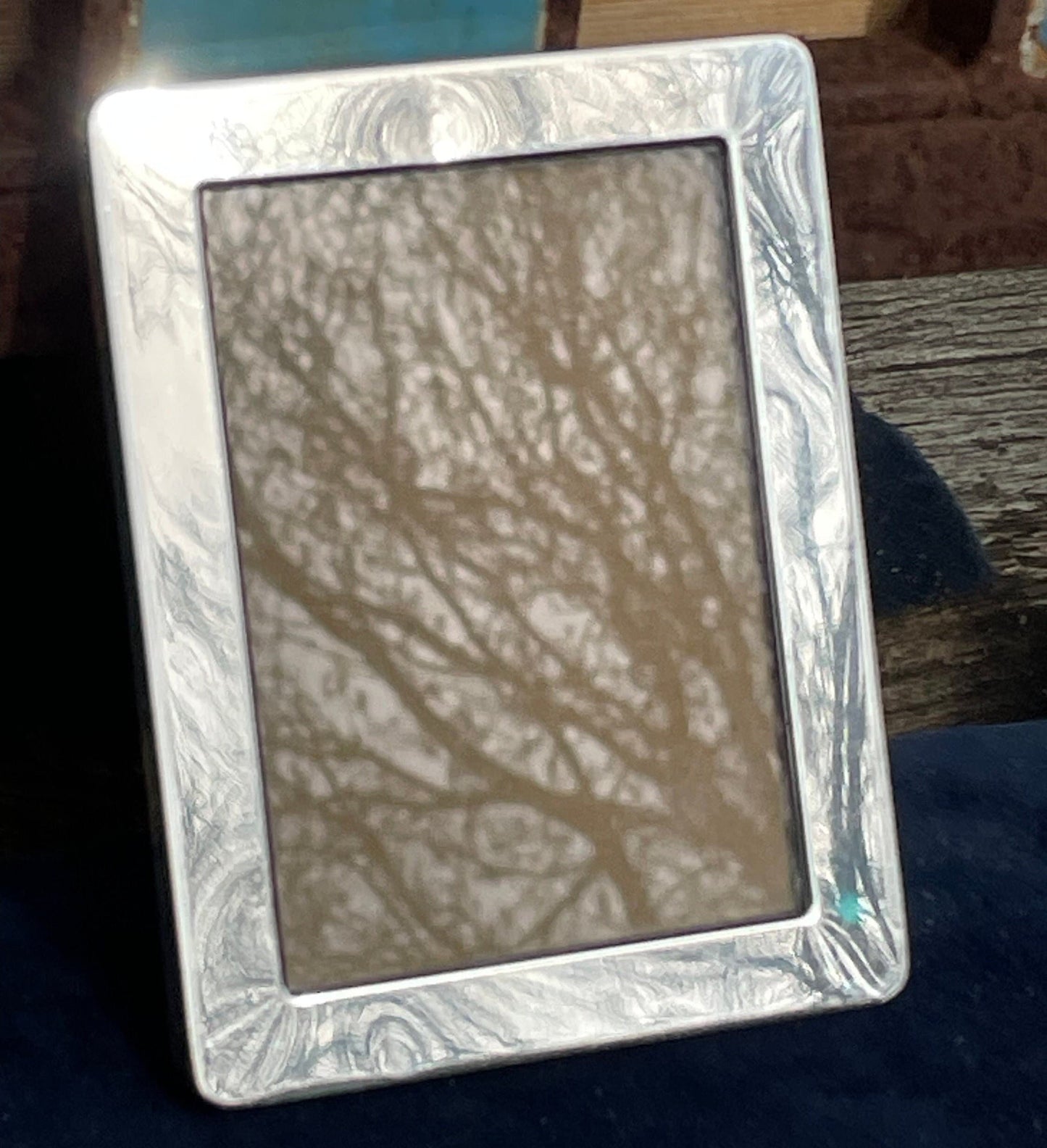 Stirling silver hallmarked photo frame London 1992 - 10.5x8cm