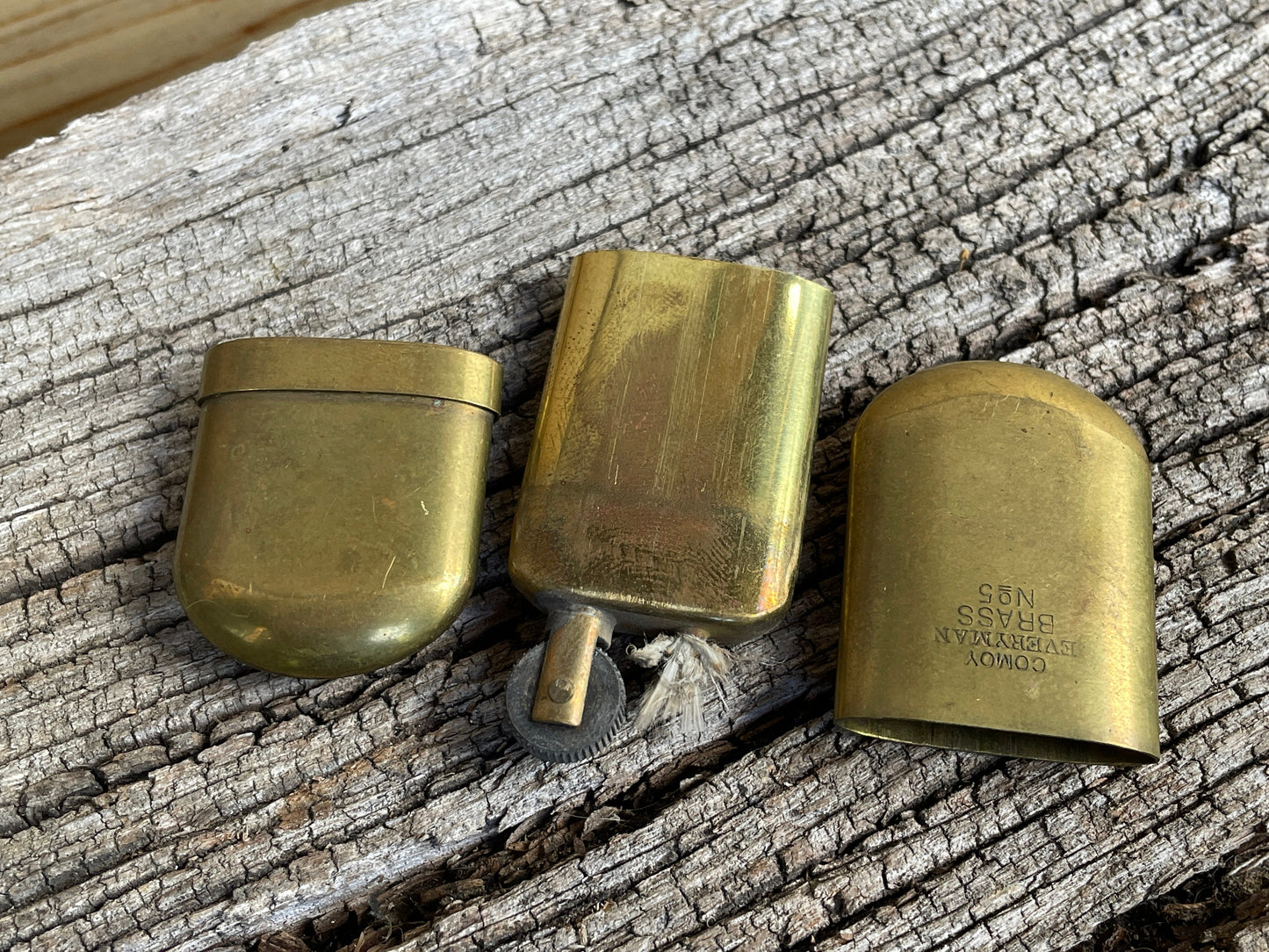 Comoy Everyman Brass No5 Antique lighter 7cm long