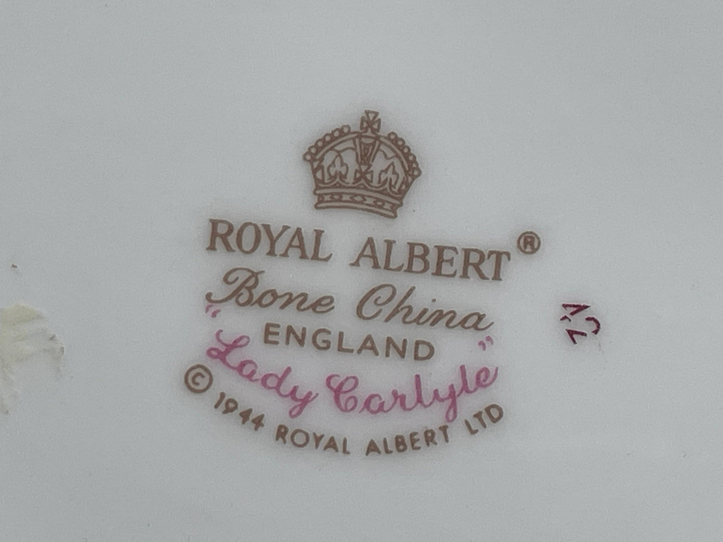 Vintage Royal Albert Lady Carlyle 1944 Oval trinket Dish Bone China, Made in England 13cm across