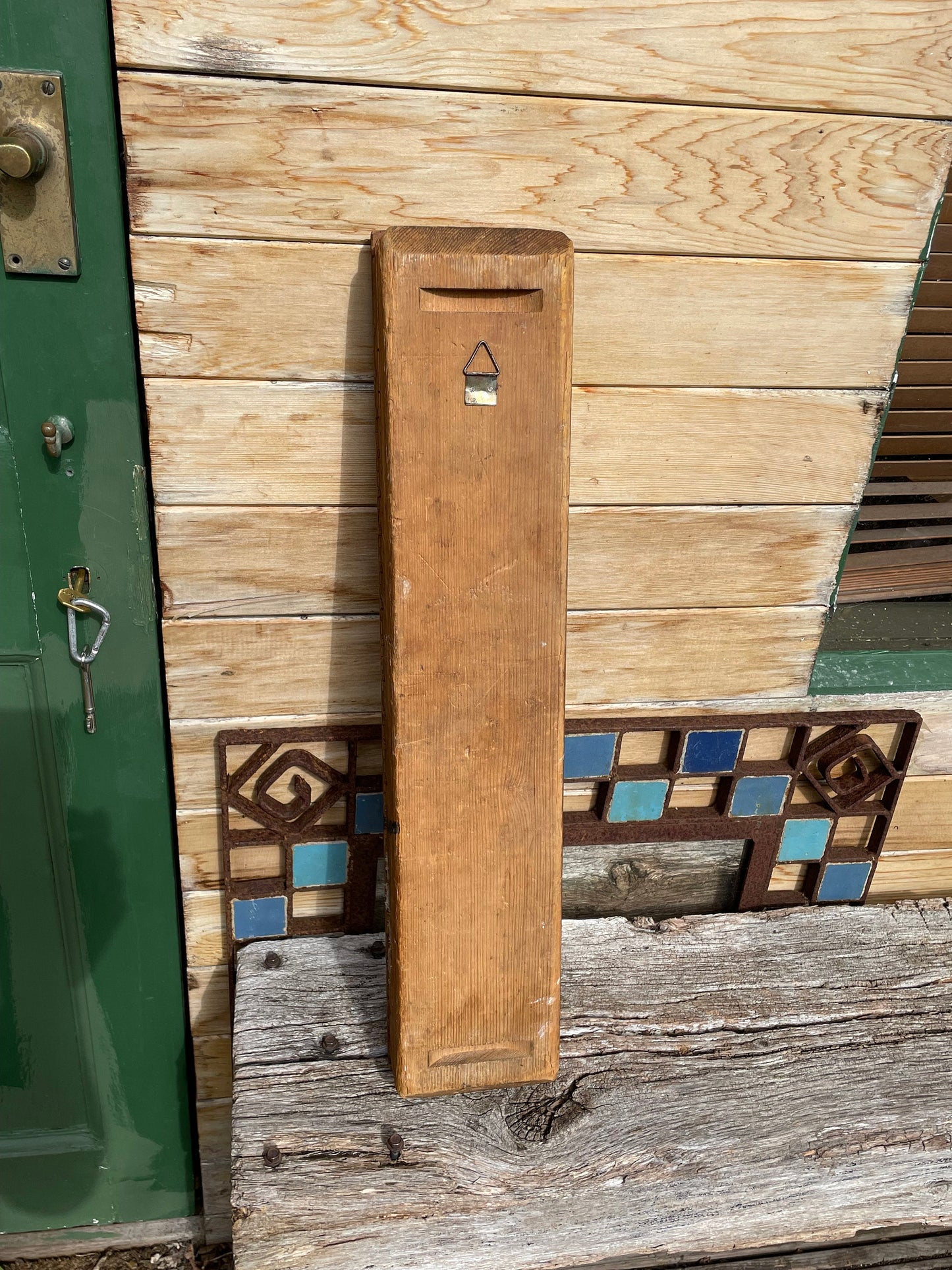 Antique wooden cigar press by Astra J.C Muller Universelle 56cm long
