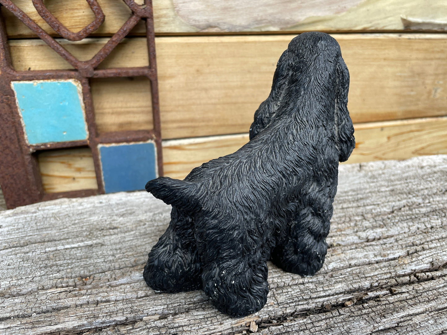 Vintage Cocker Spaniel figurine Italian 13cm long