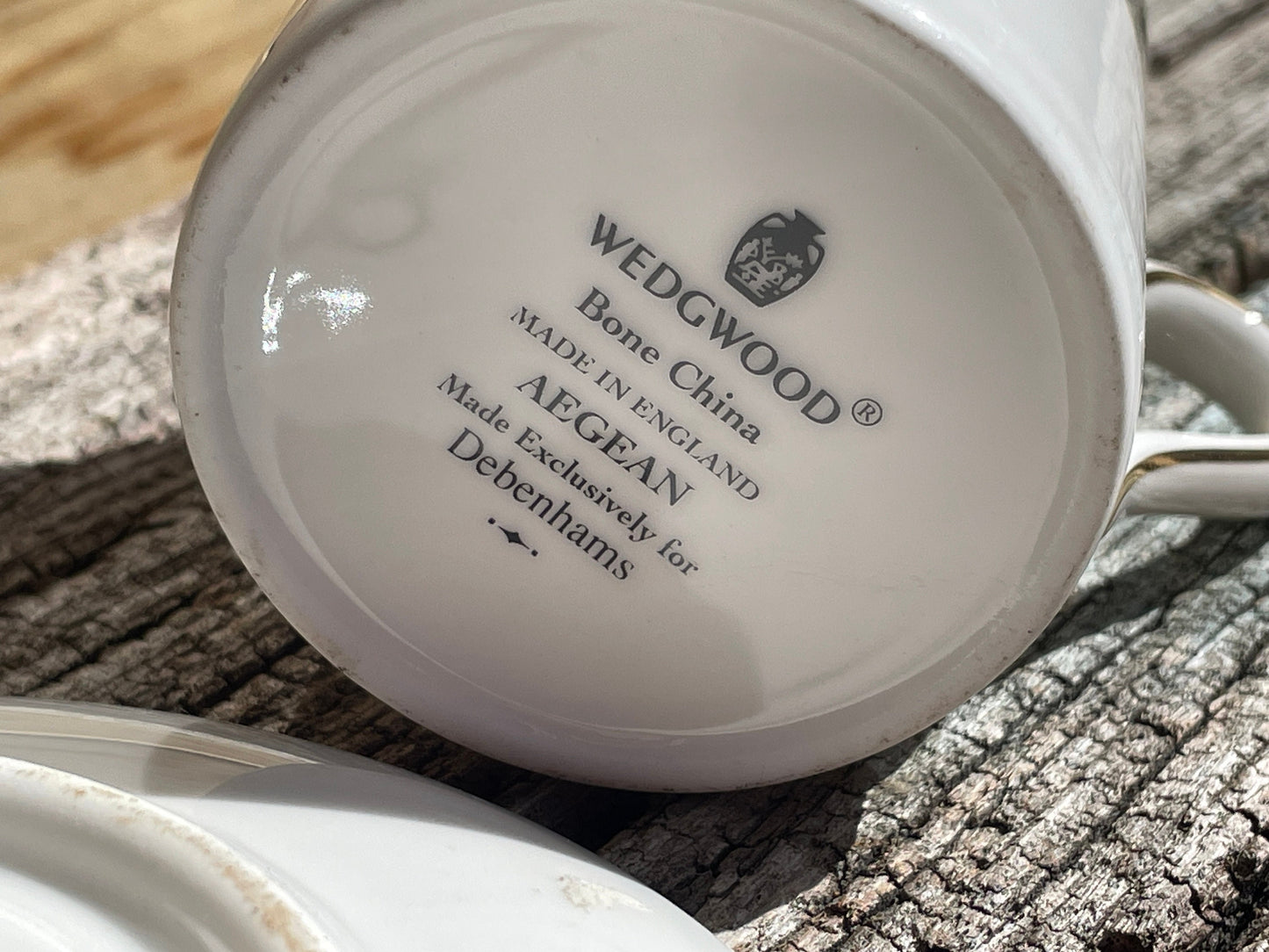 Wedgwood Bone China Aegean design Coffee cup and saucer