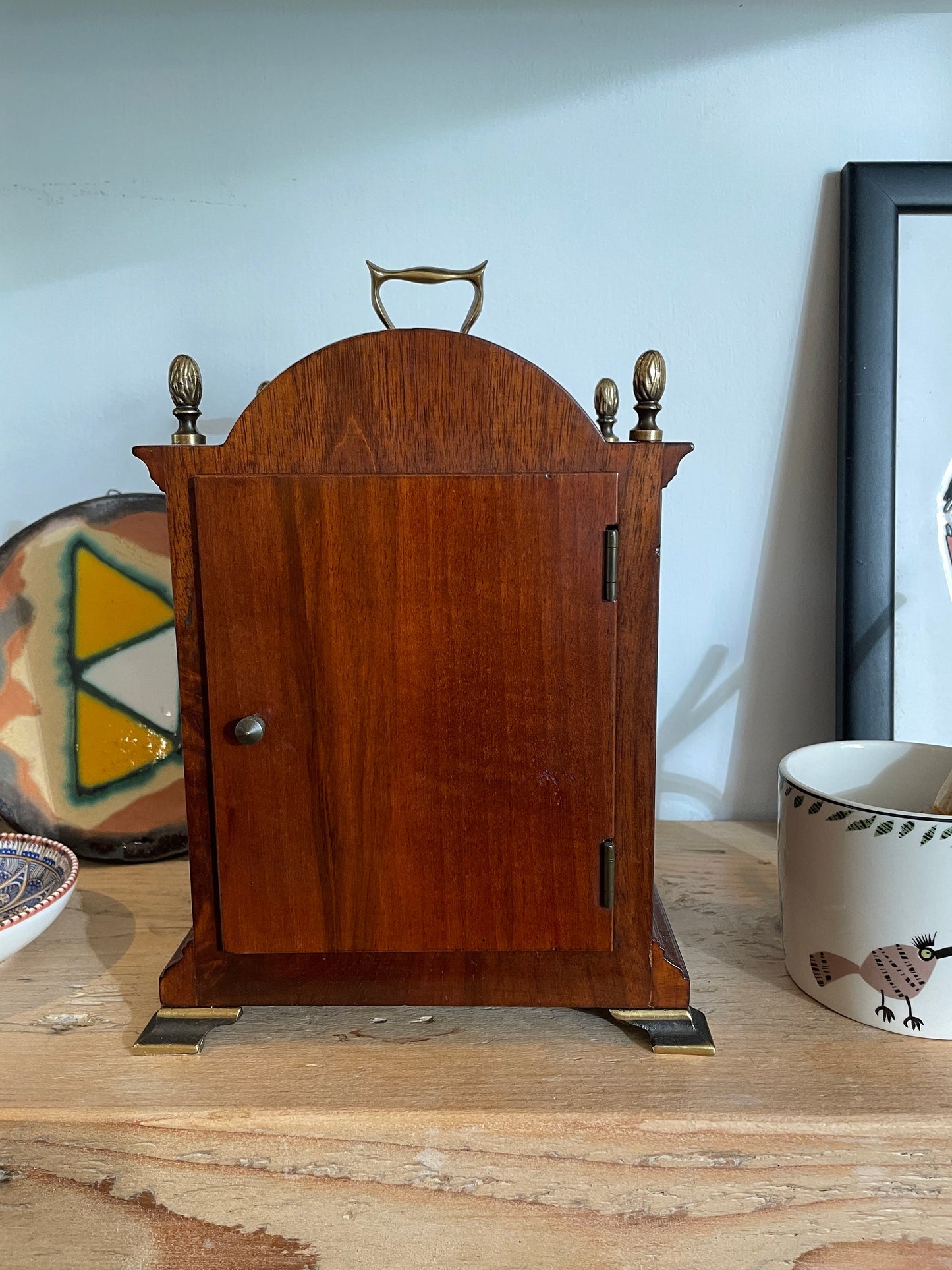 Dutch Wuba Warmink Mantel Clock with Moon phase hourly and half hourly chimes