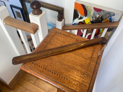 Antique Wooden Page Turner – 42cm Hand-Carved Reading Tool – Vintage Desk Accessory / Library Collectible