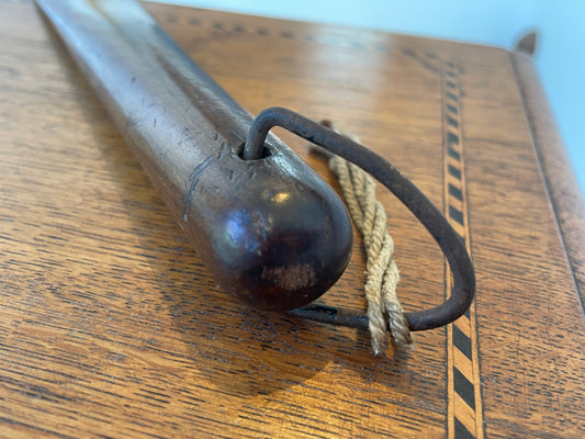 Antique Wooden Page Turner – 42cm Hand-Carved Reading Tool – Vintage Desk Accessory / Library Collectible