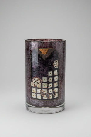 Susan Ward Limited Edition Crystal Art Cylinder Vase – 25cm Decorative Glass with Box – American Express Commission