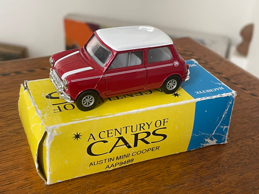Vintage Corgi Solido Austin Mini Cooper 1:43 Diecast Model Car with Original Box – A Century of Cars Hachette Special Edition
