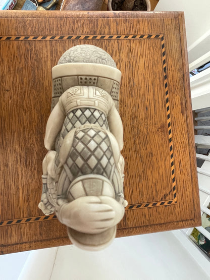 Rare John Biccard Crushed Marble Sculpture – Vintage Collectible South African Art Figurine, 1990s Whimsical Design
