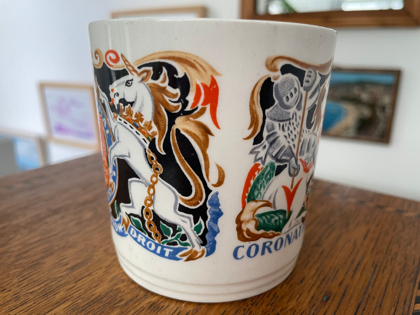 Rare Edward VIII Coronation Mug by Laura Knight RA, 1937 Woods Ivory Ware, Abdication Royal Memorabilia, Vintage British Collectible