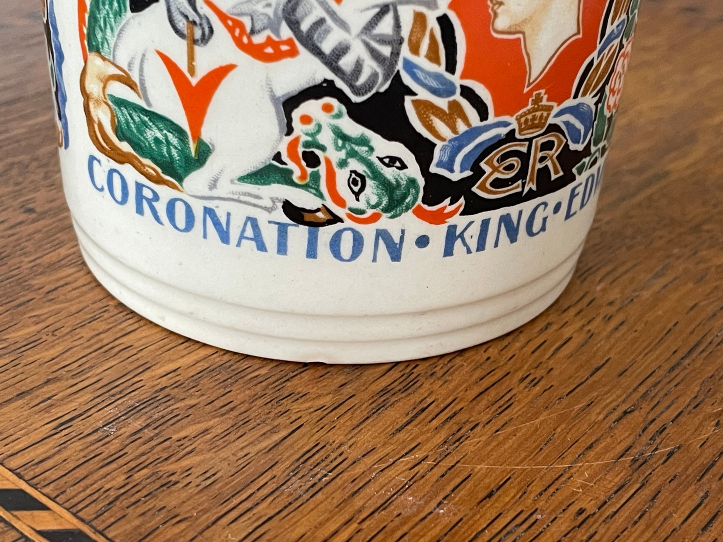 Rare Edward VIII Coronation Mug by Laura Knight RA, 1937 Woods Ivory Ware, Abdication Royal Memorabilia, Vintage British Collectible