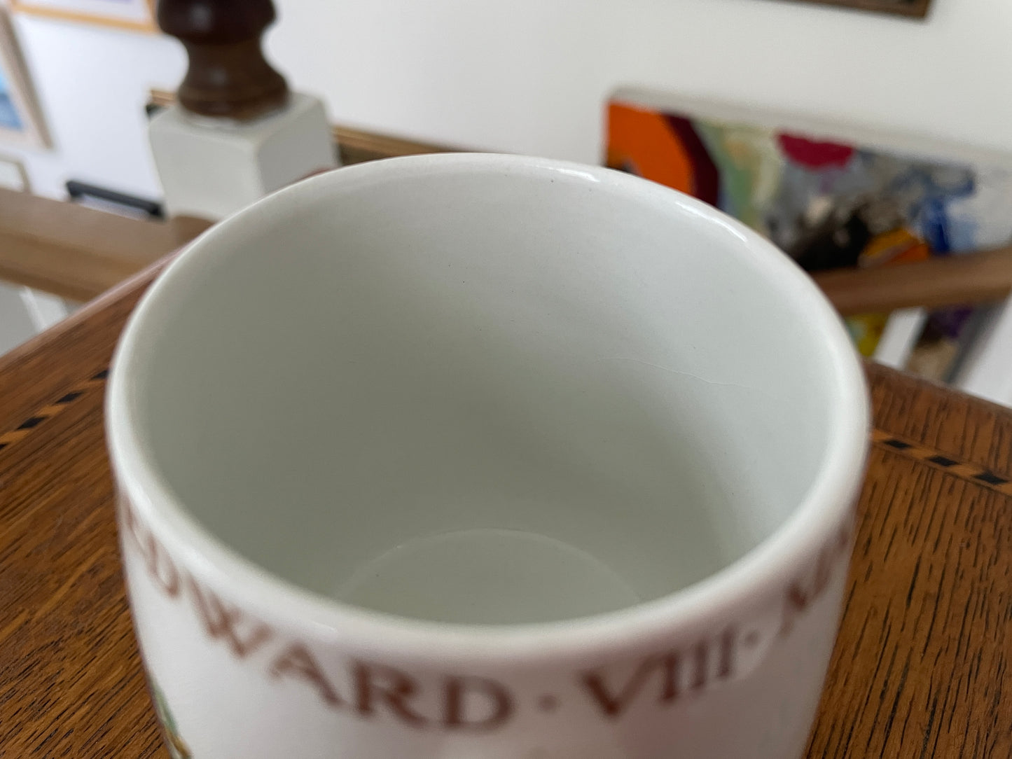 Rare 1937 King Edward VIII Coronation Mug – British Pottery Manufacturers Federation Official Design – Royal Collectible Souvenir Cup