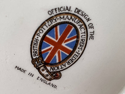 Rare 1937 King Edward VIII Coronation Mug – British Pottery Manufacturers Federation Official Design – Royal Collectible Souvenir Cup