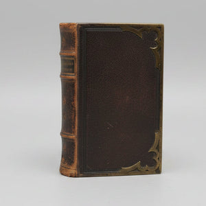1863 Victorian Book of Common Prayer – Antique Leather & Brass Bound Oxford University Press Miniature Prayer Book