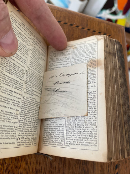 1863 Victorian Book of Common Prayer – Antique Leather & Brass Bound Oxford University Press Miniature Prayer Book