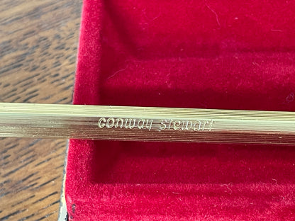 Vintage Conway Stewart Gold Ballpoint Pen and Pencil Set – Boxed UK-Made Writing Set, 1970s Executive Gift
