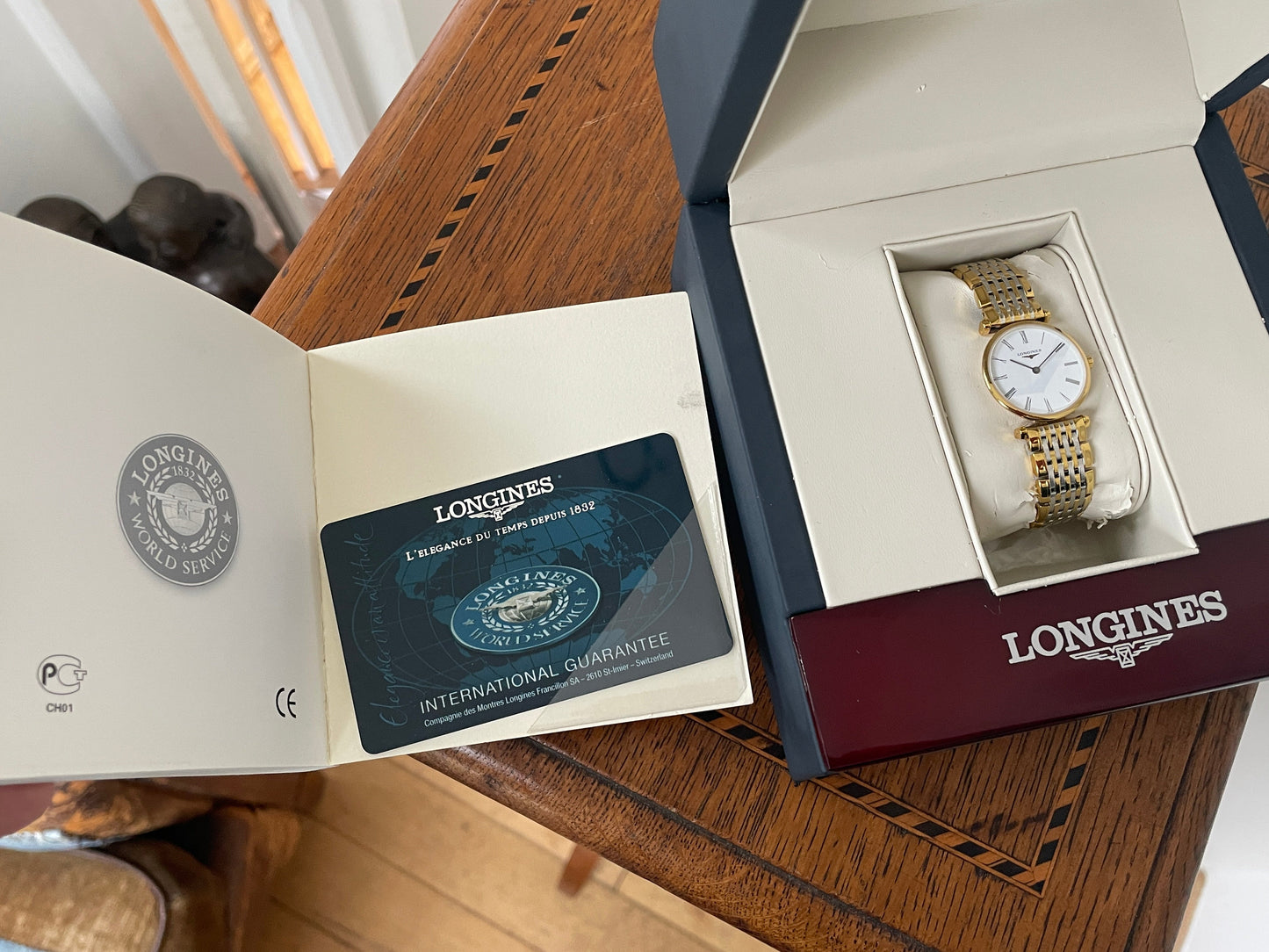 Longines La Grande Classique Ladies Watch  Ref L4 209 2 Gold and Steel Bracelet  Swiss Quartz Box & Papers 2015