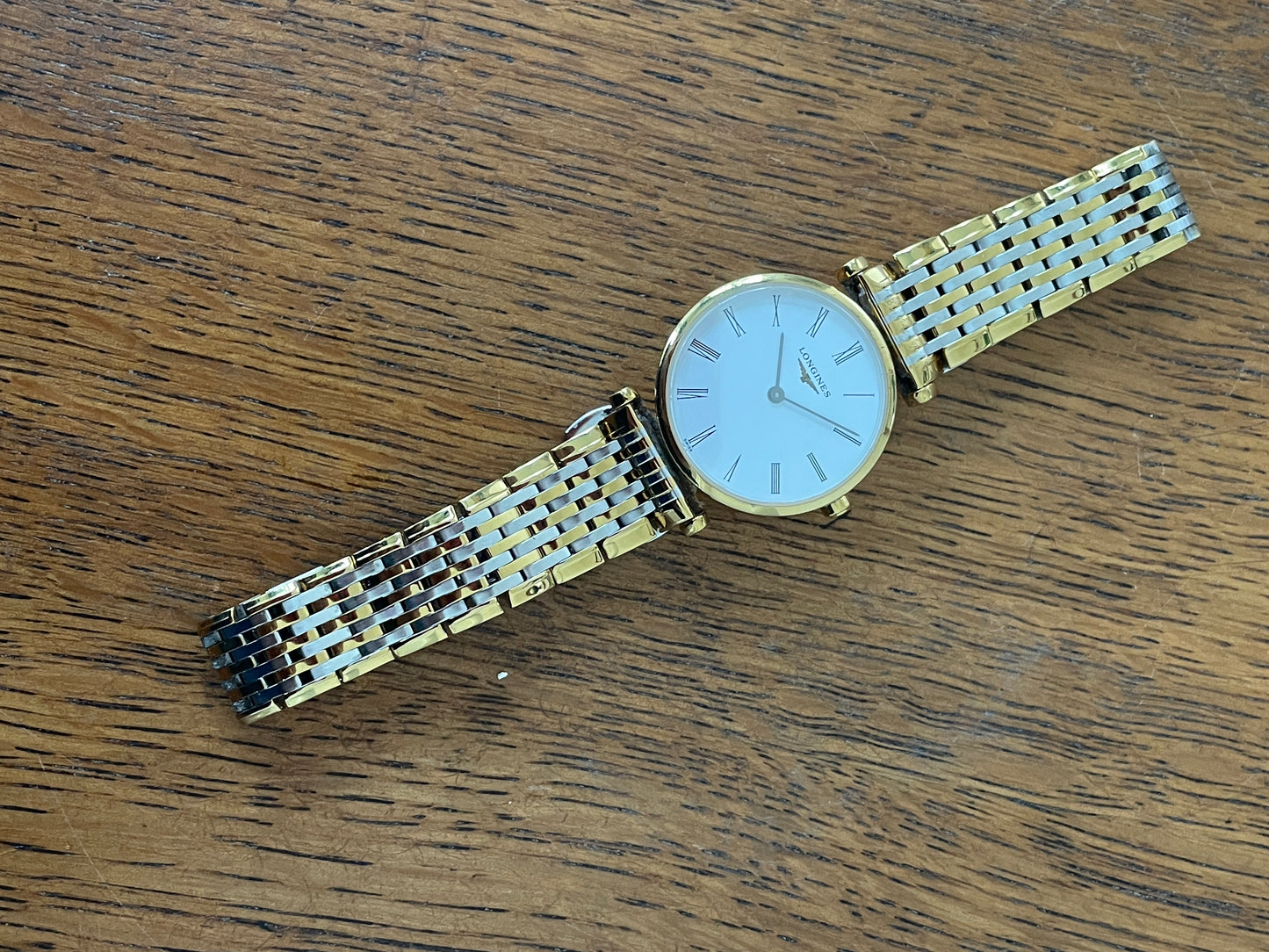 Longines La Grande Classique Ladies Watch  Ref L4 209 2 Gold and Steel Bracelet  Swiss Quartz Box & Papers 2015