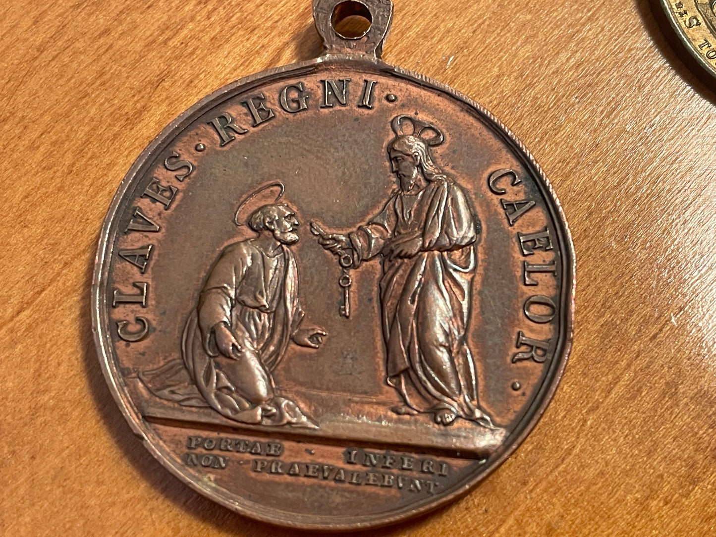 Set of Four Antique Catholic Medals – Pius IX, Our Lady of Ransom, Sacred Heart & Our Lady of Mount Carmel, c.1870–1920