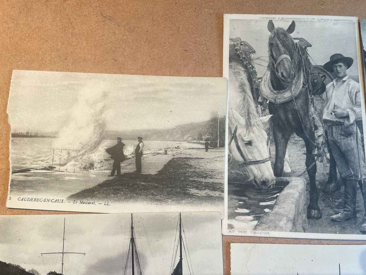 Antique French Postcards from The Eric Morecambe Collection, c1900 Caudebec-en-Caux LL Normandy Vintage Photography Set