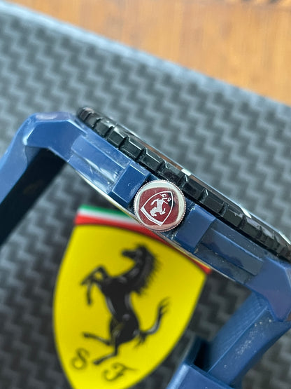 Ferrari Scuderia Quartz Wristwatch – Original Boxed Blue Silicone Model