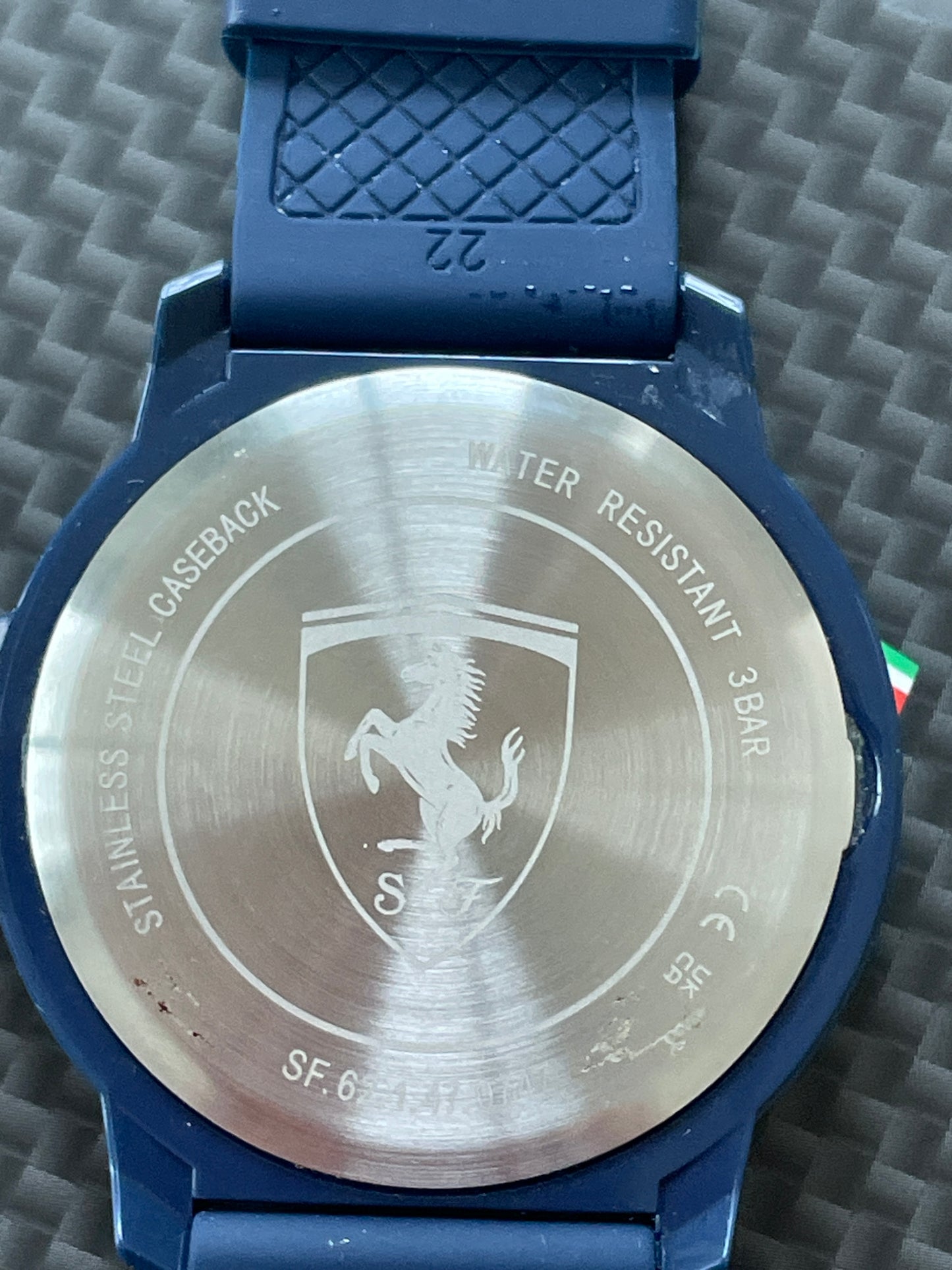 Ferrari Scuderia Quartz Wristwatch – Original Boxed Blue Silicone Model