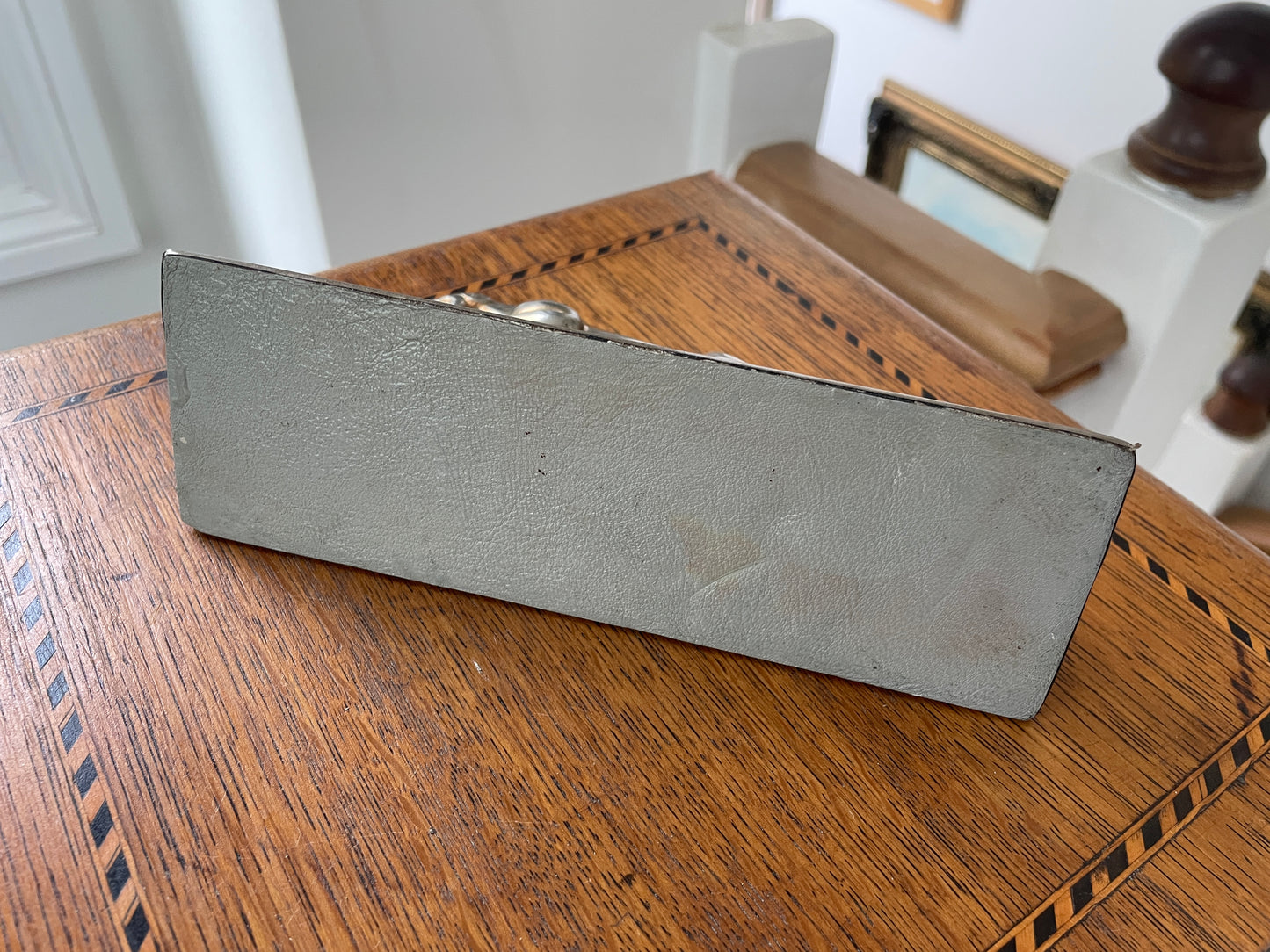 Vintage Jaguar Car Mascot – Chrome Plated Leaper on Wooden Display Plinth (c. Mid-20th Century)