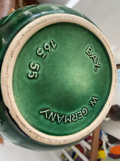 Antique West German Ceramic Punch Bowl – Bay Keramik Majolica Glazed ‘Bowlle’ Punch Server (c.1960s)