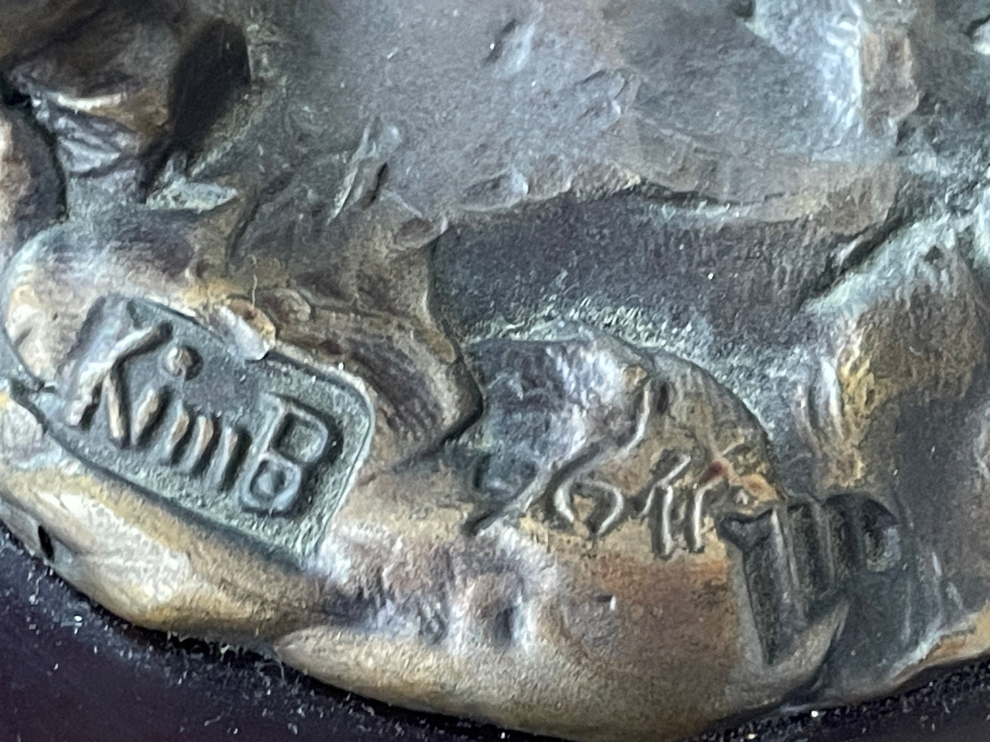 Vintage American Cast Bronze – Bernard Kim Limited Edition Golfer Sculpture (c.20th Century)