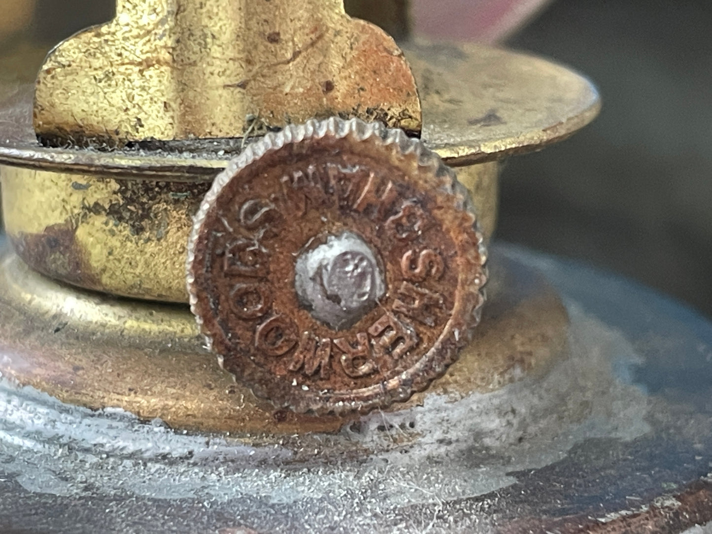 Antique British Copper Ship’s Lantern – “TARBOAR” Navigation Light with Blue Fresnel Lens (c.1900–1920)