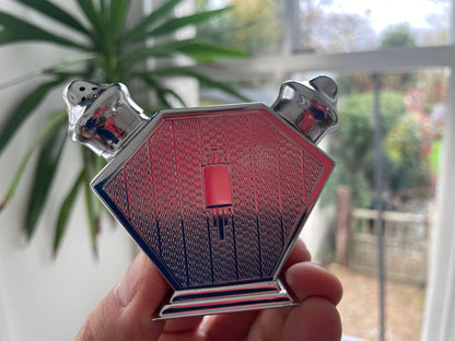 Vintage British Art Deco Chrome Plated Salt and Pepper Shaker – Double-Ended Travel Cruet, RD 860510 (c.1930s)