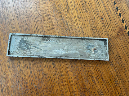 Ford Escort Mk1 Mexico Wing, Fender, Boot Lid Badge  – Chrome and Black Metal Car Emblem (c.1970s)