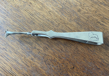 Antique British Silver-Plated Mechanical Sugar Nips – N T & S Art Deco Lion Design Sugar Breakers, Registered Design 702274 (c.1920s)