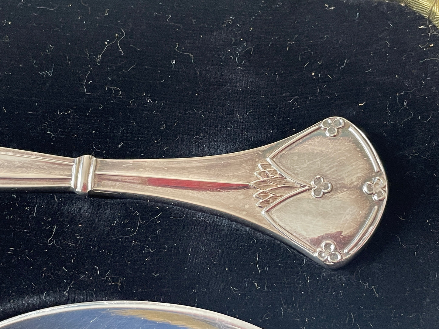 Vintage Silver-Plated Deco Serving Spoons – L&W Mark, Winged Insect Symbol, RD 740300 (c.1925–1935)