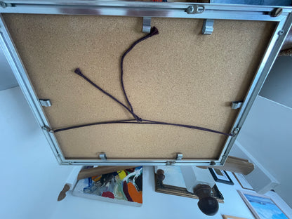 Japanese Watercolour – Harbour Scene at Mikami-jima by K. Hachijo (1990)