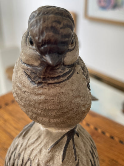 Vintage Poole Pottery Stoneware Birds – Likely Jean Soper Modelled Pair (c.1970s–1980s)