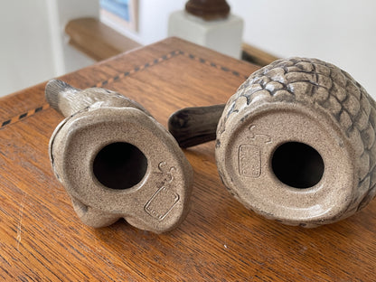 Vintage Poole Pottery Stoneware Birds – Likely Jean Soper Modelled Pair (c.1970s–1980s)