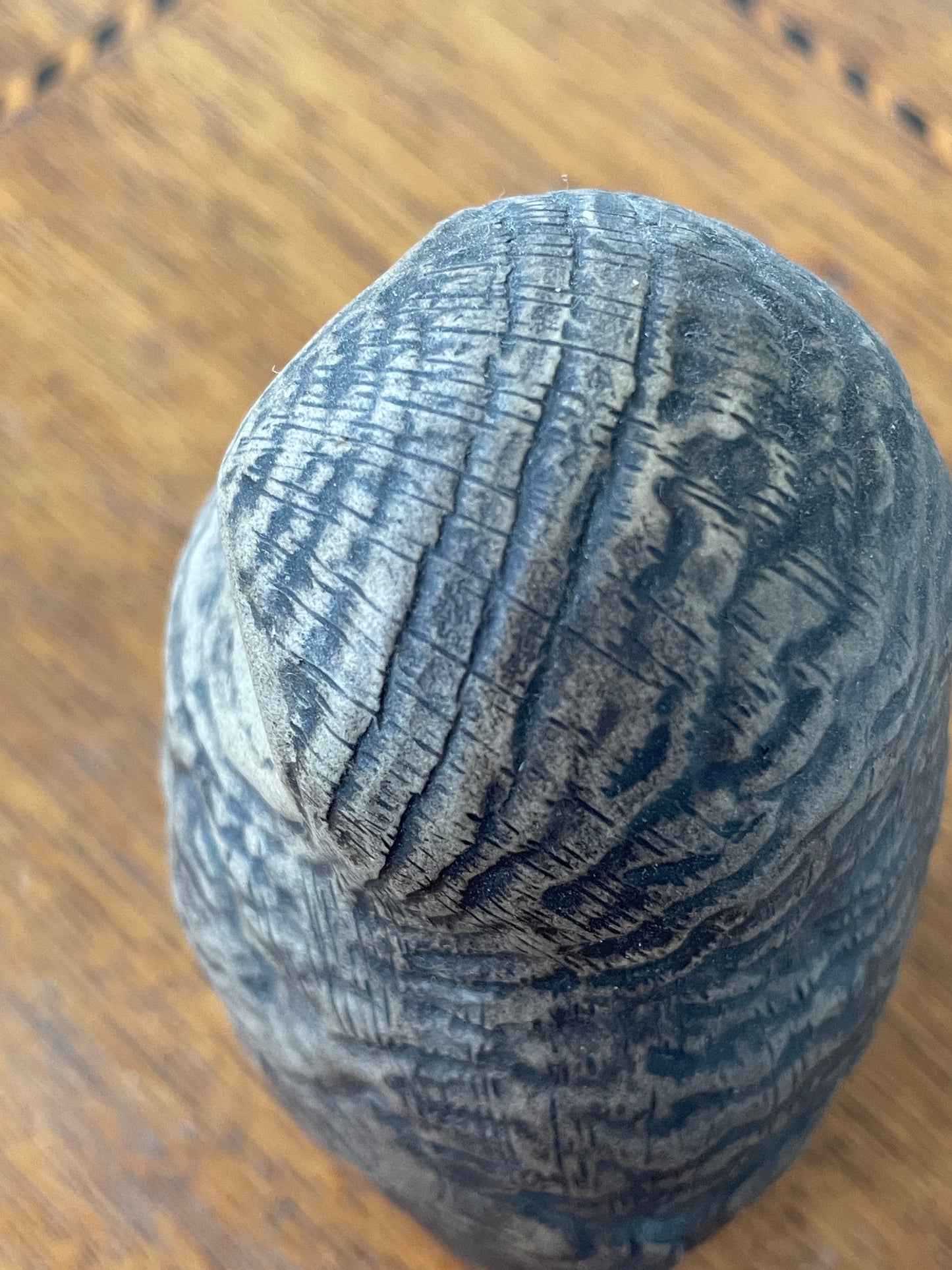 Vintage Poole Pottery Stoneware Owl – Hand-Modelled Bird Figure with Stamped Base (c.1970s)