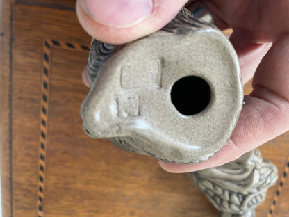 Vintage Poole Pottery Stoneware Animals – Pair of Hand-Modelled Otter Figures (c.1970s–1980s)