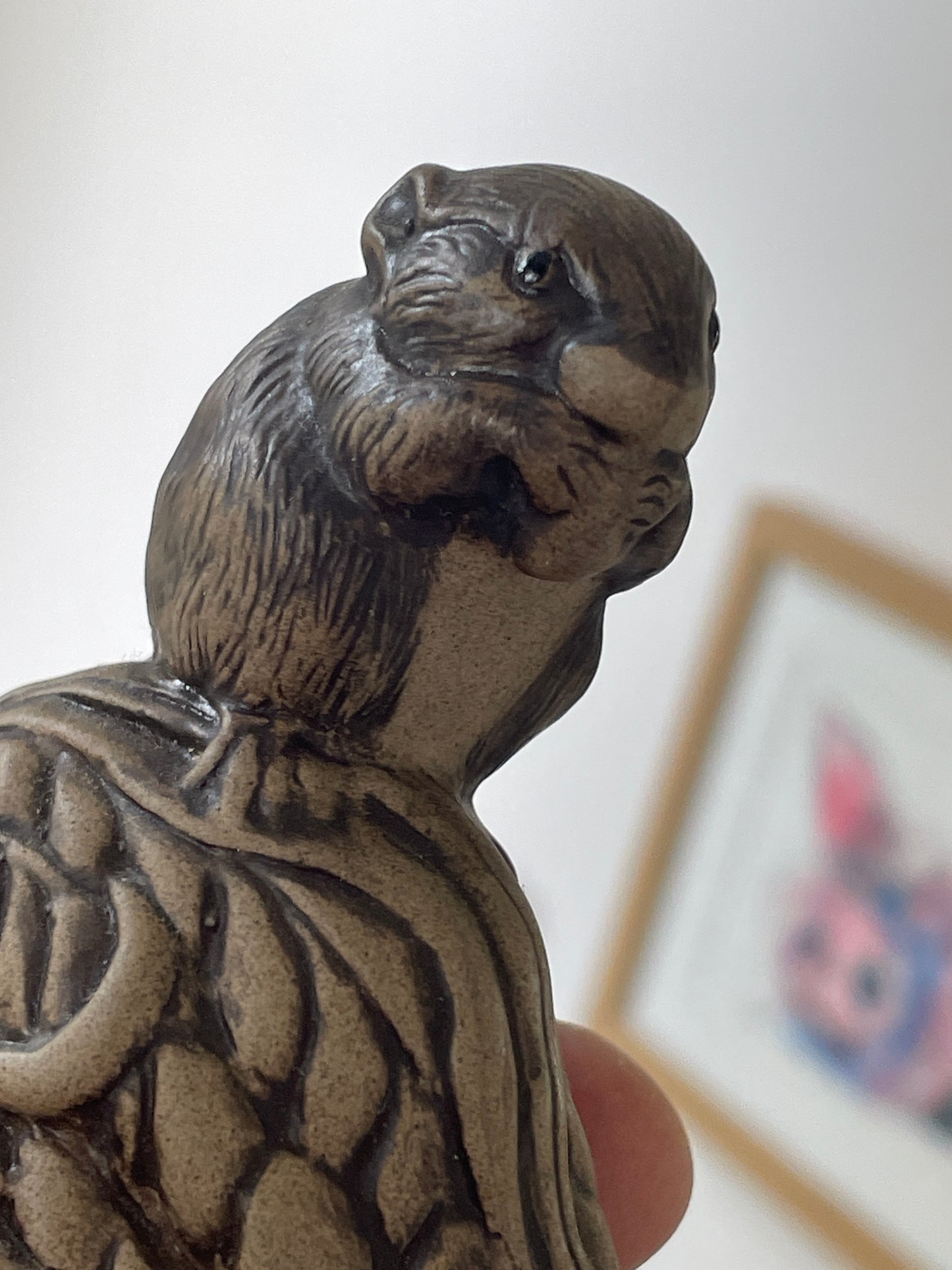 Vintage Poole Pottery Stoneware Animals – Pair of Hand-Modelled Otter Figures (c.1970s–1980s)