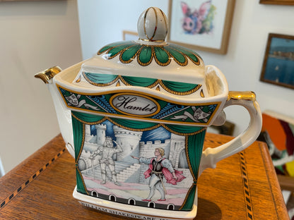 Vintage Sadler Staffordshire Teapot – ‘Hamlet’ Shakespeare Series (c.1970s–1980s)